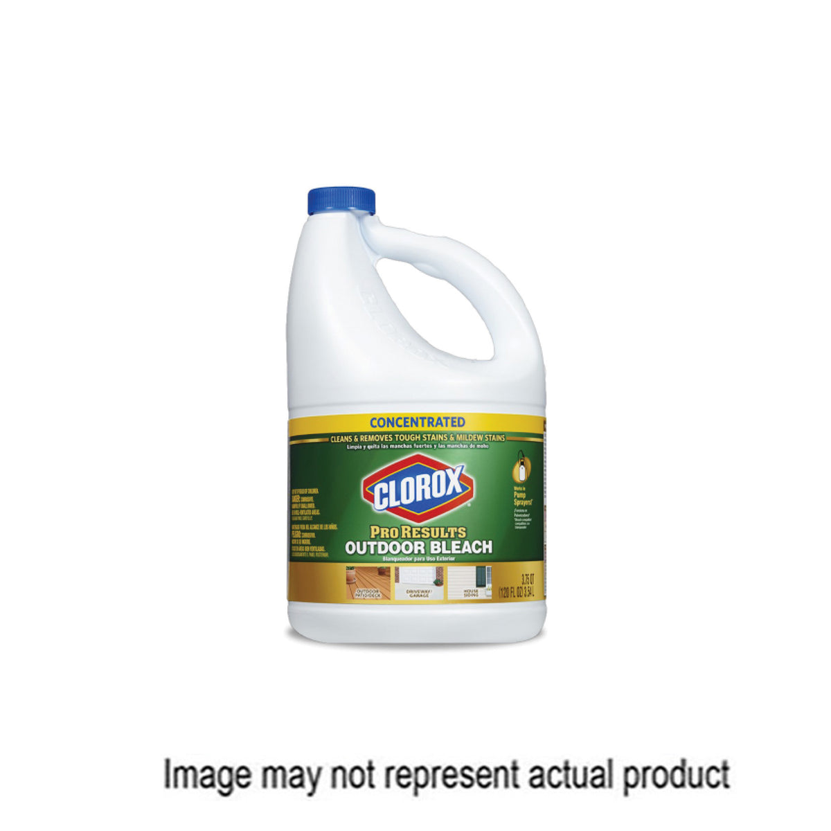 Clorox ProResults 32438 Outdoor Bleach, 81 oz, Liquid, Bleach, Pale Yellow