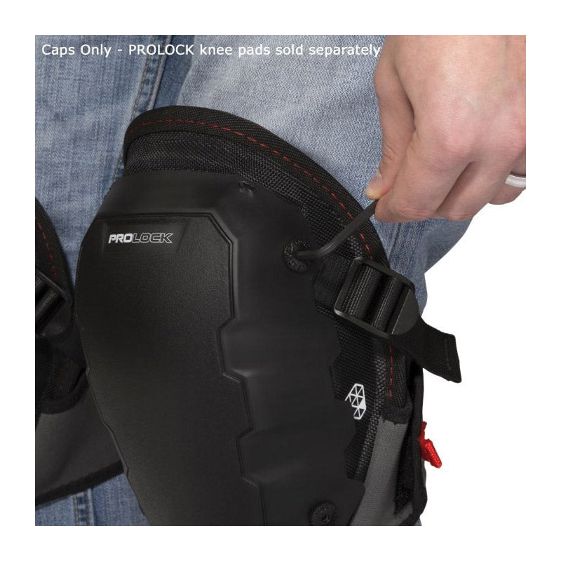 STEELMAN 93178 Hard Cap, Polyethylene, Black, For: PROLOCK PLK03 93180 Foam and PLK04 93181 Gel Knee Pad