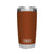 YETI Rambler 21070060058 Tumbler, 20 oz Capacity, MagSlider Lid, Stainless Steel, Insulated, Clay