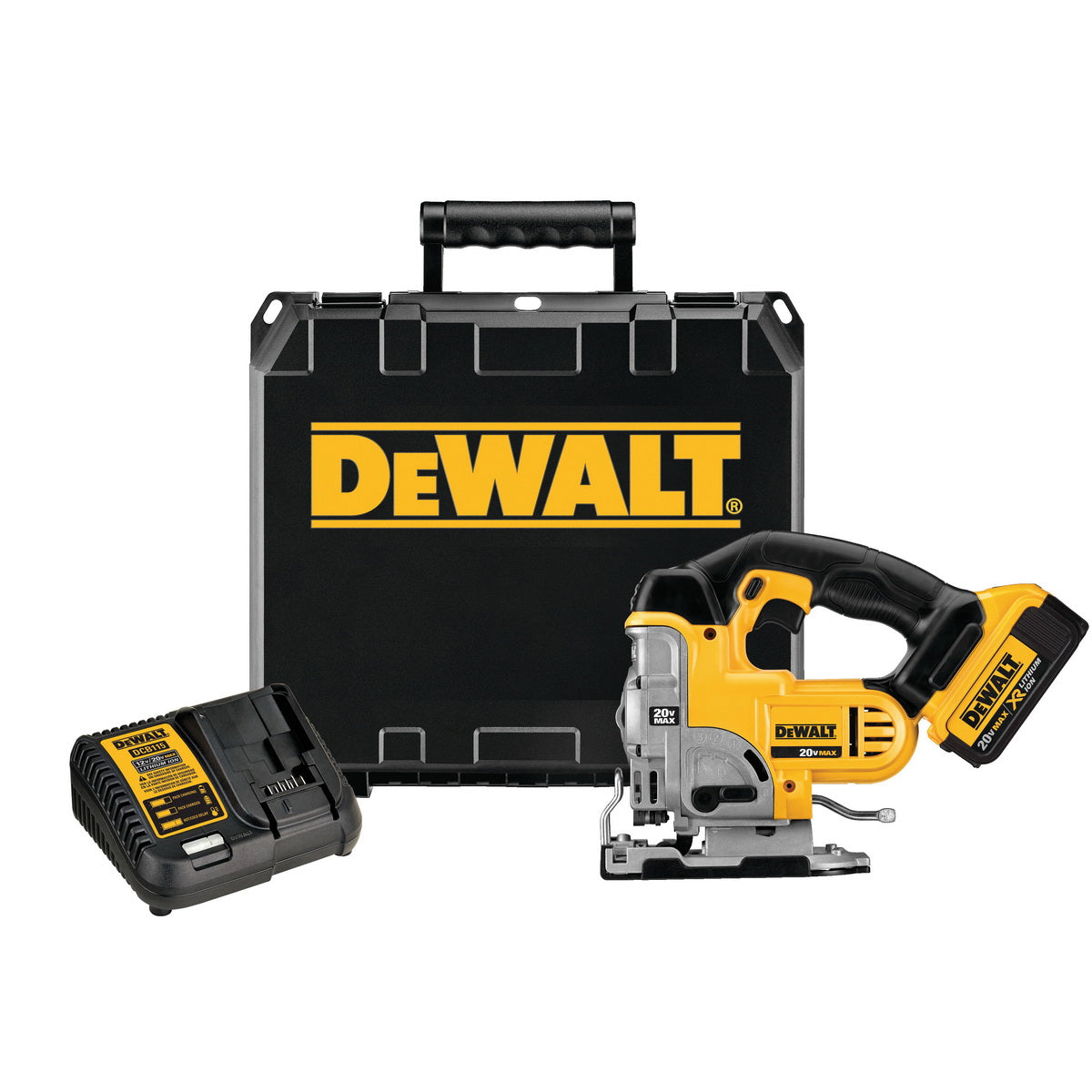 DeWALT DCS331M1 20V Max Jig Saw Kit (Includes 20V Max 4.0ah Battery, Charger, Blade, and Kit Bag)