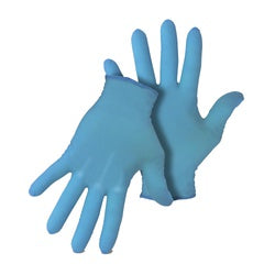 BOSS 97X Disposable Gloves, XL, Nitrile, Powder-Free, Blue