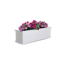Load image into Gallery viewer, MAYNE Cape Cod 4840-W Window Box, 11 in W, 36 in D, Double Wall Design, Polyethylene, White
