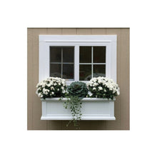 Load image into Gallery viewer, MAYNE Cape Cod 4840-W Window Box, 11 in W, 36 in D, Double Wall Design, Polyethylene, White
