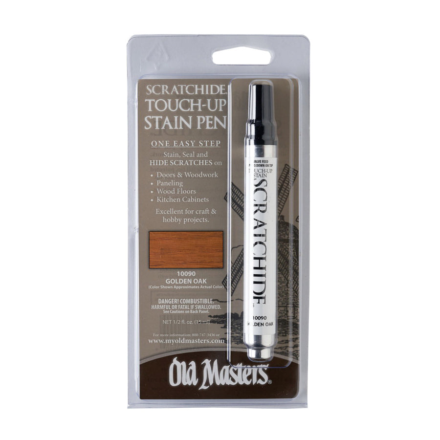 Old Masters Scratchide 10090 Touch-Up Pen, Golden Oak, Liquid, 0.5 oz
