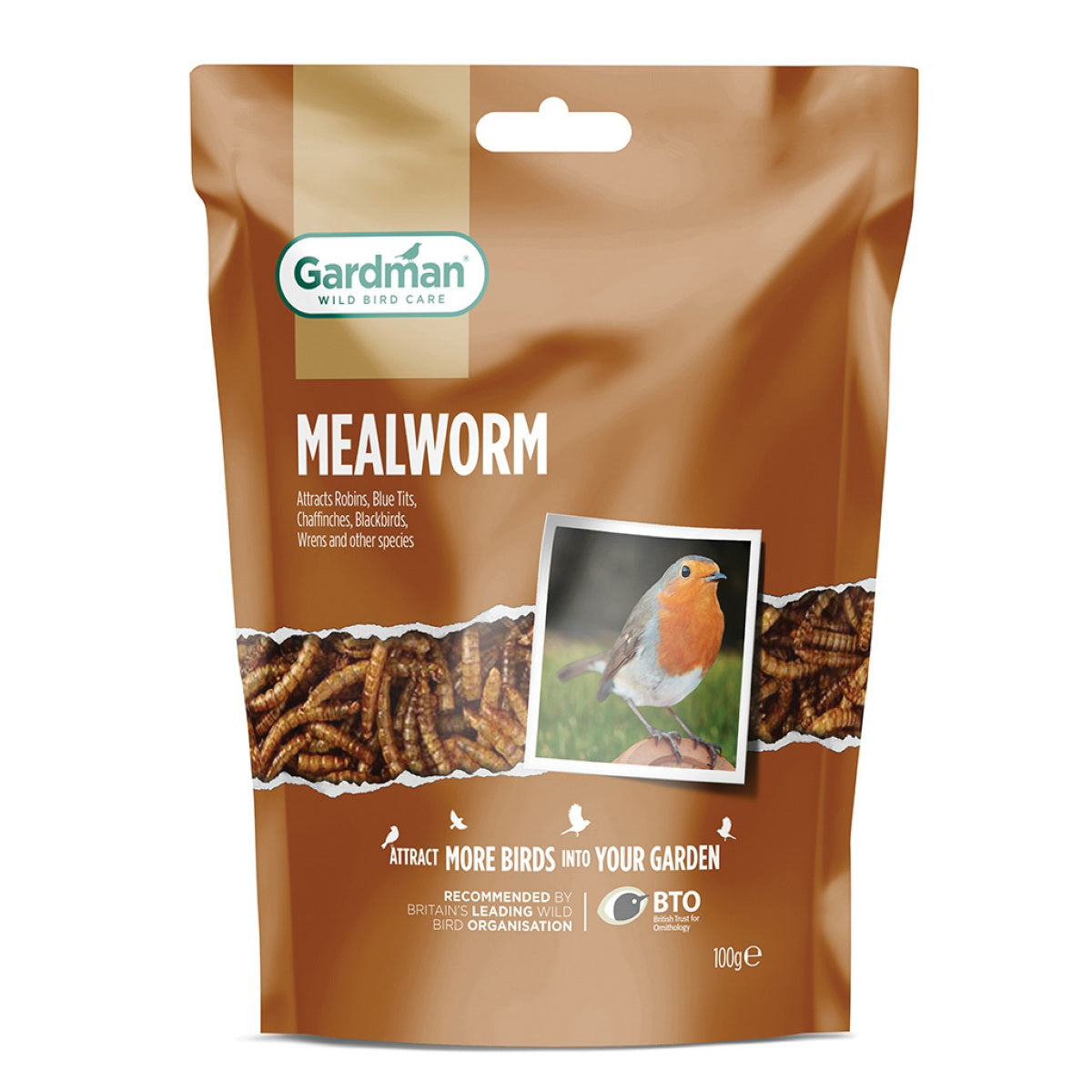Gardman R11 BA04515 Bird Food, Mealworm, 28 oz Tub