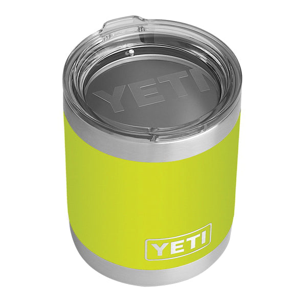 YETI Rambler 21071500219 10 OZ Lowball with Standard Lid, Vacuum Insulated, Stainless Steel, Chartreuse