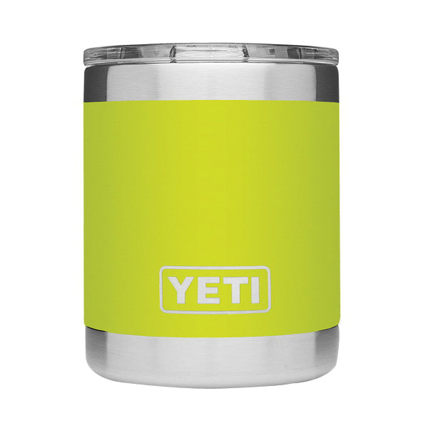 YETI Rambler 21071500219 10 OZ Lowball with Standard Lid, Vacuum Insulated, Stainless Steel, Chartreuse