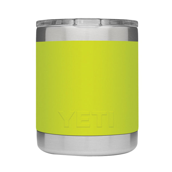 YETI Rambler 21071500219 10 OZ Lowball with Standard Lid, Vacuum Insulated, Stainless Steel, Chartreuse