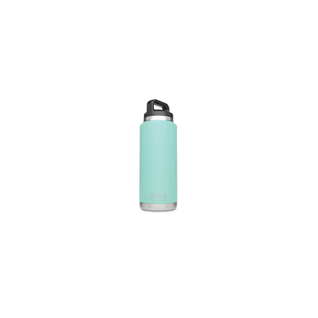 YETI Rambler 21071070003 Vacuum Insulated Bottle with Chug Cap, 36 oz Capacity, Stainless Steel, Seafoam