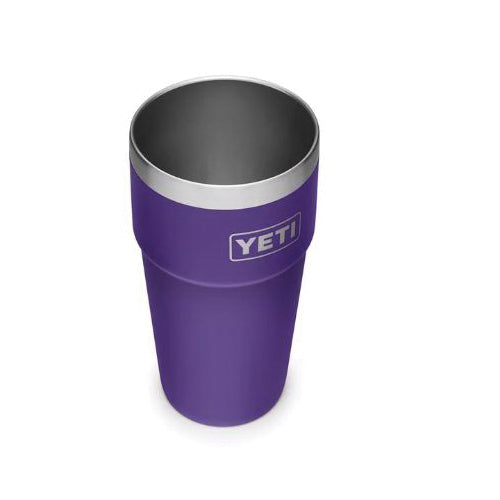 YETI Rambler Series 21071500163 Stackable Pint Tumbler, 16 oz Capacity, Stainless Steel, Peak Purple, Insulated