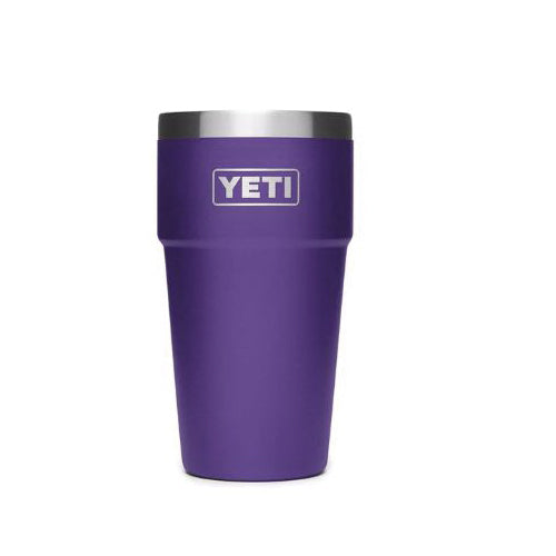 YETI Rambler Series 21071500163 Stackable Pint Tumbler, 16 oz Capacity, Stainless Steel, Peak Purple, Insulated
