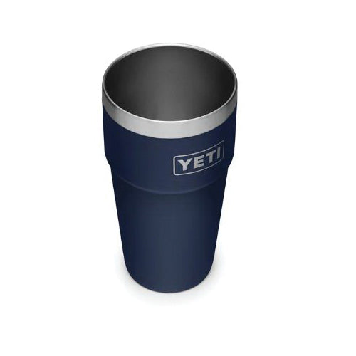 YETI Rambler Series 21071300244 Stackable Pint Tumbler, 16 oz Capacity, Stainless Steel, Navy, Insulated