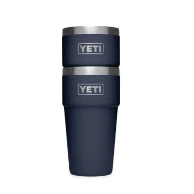 YETI Rambler Series 21071300244 Stackable Pint Tumbler, 16 oz Capacity, Stainless Steel, Navy, Insulated