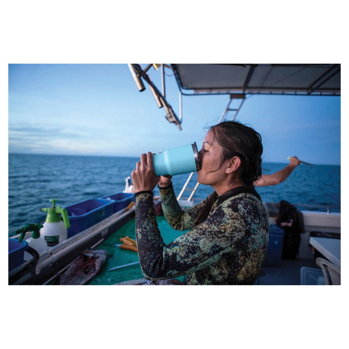 YETI Rambler 21070070049 Tumbler, 30 oz Capacity, MagSlider Lid, Stainless Steel, Insulated, River Green