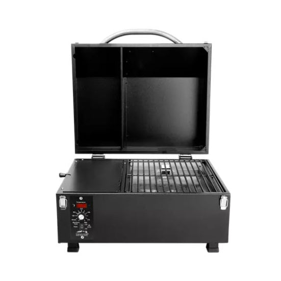 Traeger TFT17LLA Portable Electric Grill, 173 sq-in Primary Cooking Surface, Smoker Included: Yes, Wood Body