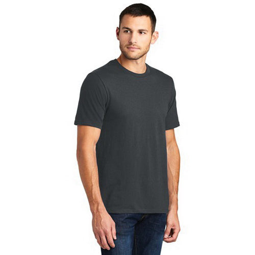 DISTRICT Very Important Tee Series DT6000C2XXL T-Shirt, 2XL, Cotton, Charcoal, Rib-Knit Collar, Short Sleeve