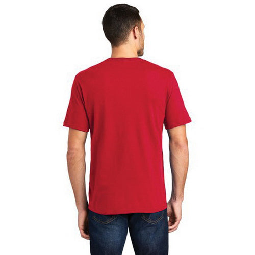 DISTRICT Very Important Tee Series DT6000NR3L T-Shirt, L, Cotton, Red, Rib-Knit Collar, Short Sleeve