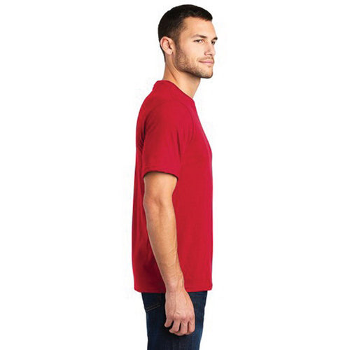 DISTRICT Very Important Tee Series DT6000R3L T-Shirt, L, Cotton, Red, Rib-Knit Collar, Short Sleeve