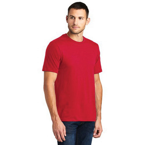 DISTRICT Very Important Tee Series DT6000NR3L T-Shirt, L, Cotton, Red, Rib-Knit Collar, Short Sleeve