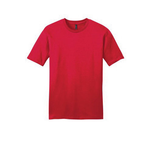 DISTRICT Very Important Tee Series DT6000NR3L T-Shirt, L, Cotton, Red, Rib-Knit Collar, Short Sleeve