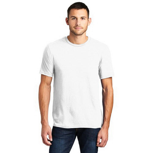 DISTRICT Very Important Tee Series DT6000W2XXL T-Shirt, 2XL, Cotton, White, Rib-Knit Collar, Short Sleeve