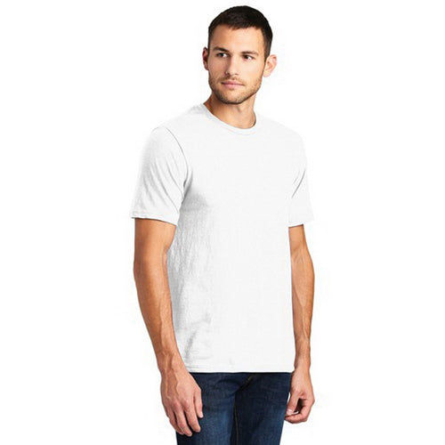 DISTRICT Very Important Tee Series DT6000W2S T-Shirt, S, Cotton, White, Rib-Knit Collar, Short Sleeve