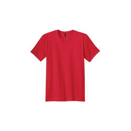 DISTRICT The Concert Tee Series DT5000R2L T-Shirt, L, Cotton, Red, Rib-Knit Collar, Short Sleeve