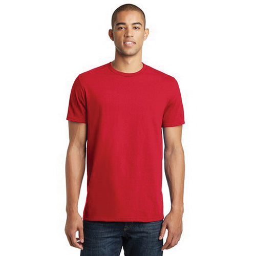 DISTRICT The Concert Tee Series DT5000R2L T-Shirt, L, Cotton, Red, Rib-Knit Collar, Short Sleeve