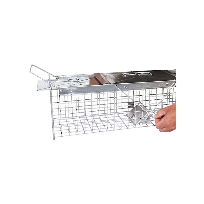 Havahart 1030 Medium Animal Trap, 24 in L, 7 in W, 7 in H, Spring Loaded Door