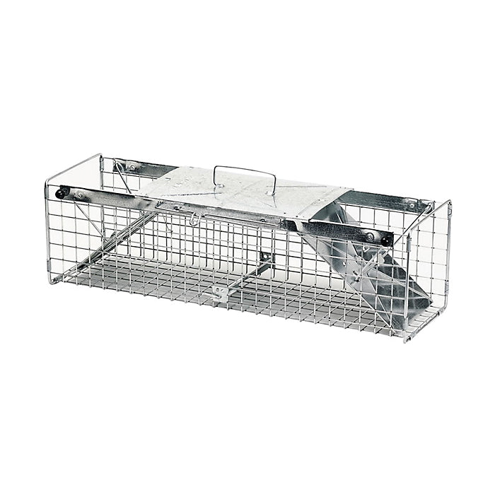 Havahart 1030 Medium Animal Trap, 24 in L, 7 in W, 7 in H, Spring Loaded Door
