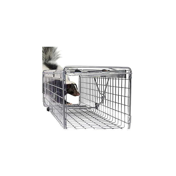 Havahart 1030 Medium Animal Trap, 24 in L, 7 in W, 7 in H, Spring Loaded Door