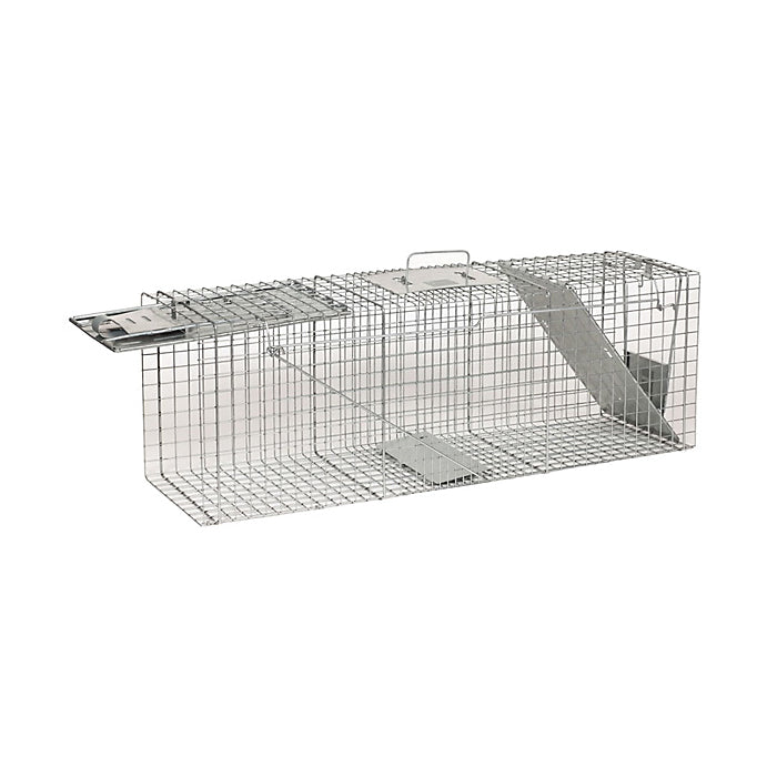 Havahart 1045 Large Animal Trap, 36 in L, 10 in W, 12 in H, Spring Loaded Door