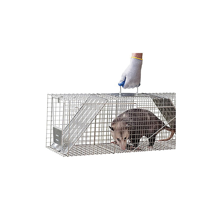 Havahart 1045 Large Animal Trap, 36 in L, 10 in W, 12 in H, Spring Loaded Door