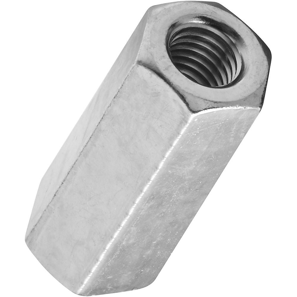 National Hardware 4003BC Series N182-683 Coupler, UNC Coarse Thread, 3/8-16 Thread, Steel, Zinc