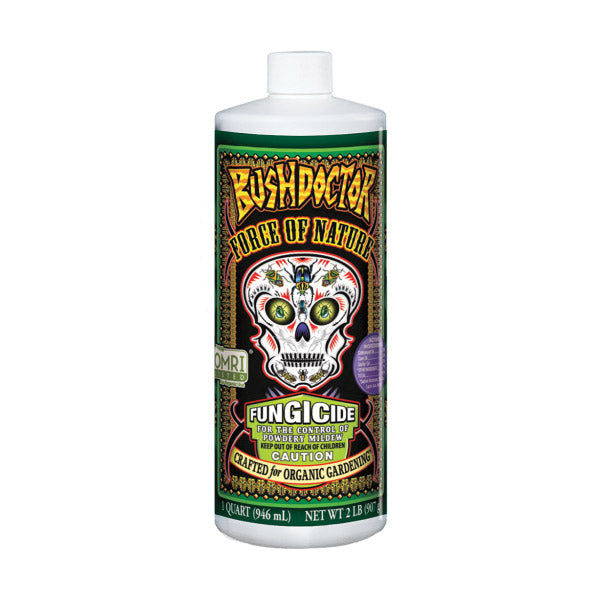 BUSH DOCTOR FORCE OF NATURE 290138 Concentrated Fungicide, Liquid, Garlic, Cloudy White, 1 qt