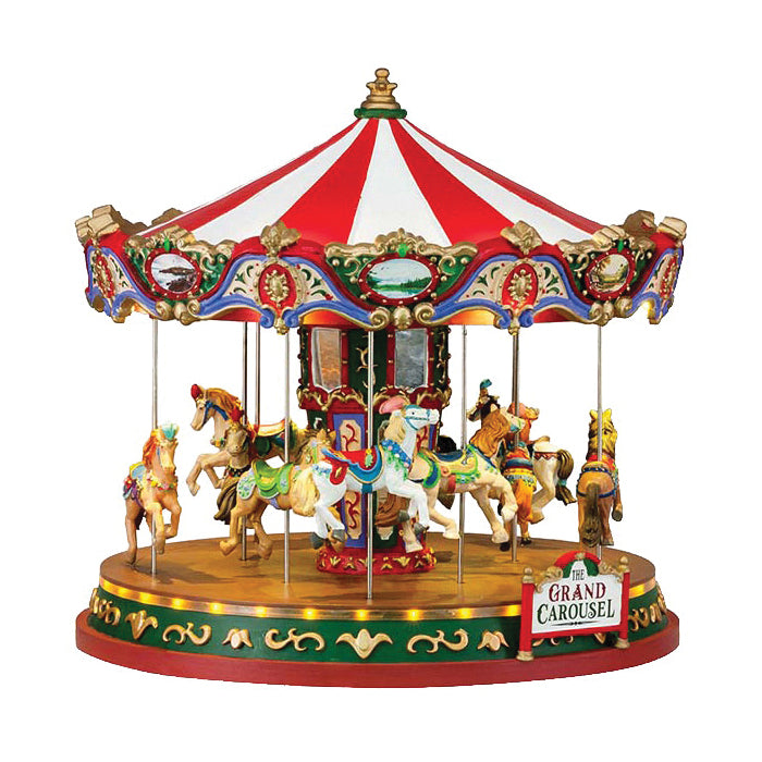 Lemax 84349 Christmas Collectible, 9.49 in H, Grand Carousel