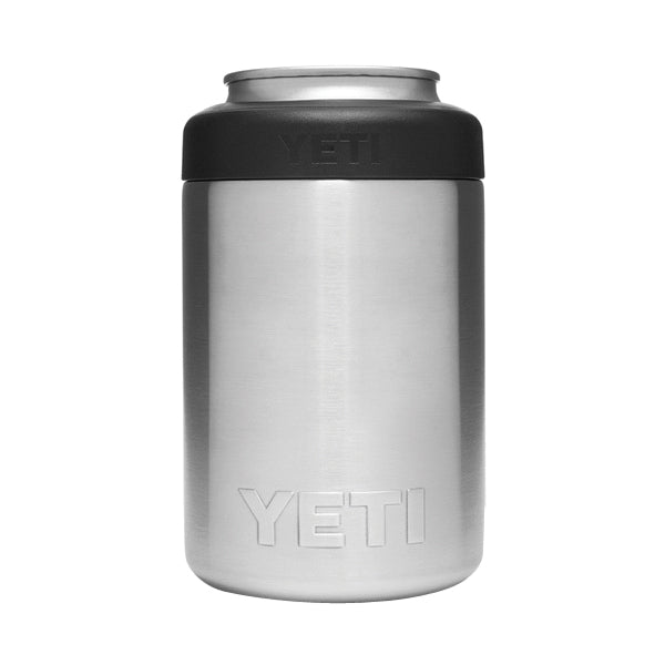 YETI Rambler 21070090060 Colster, 3-1/8 in OD x 4-7/8 in H, 12 oz Can/Bottle Insulator Stainless Steel, Stainless