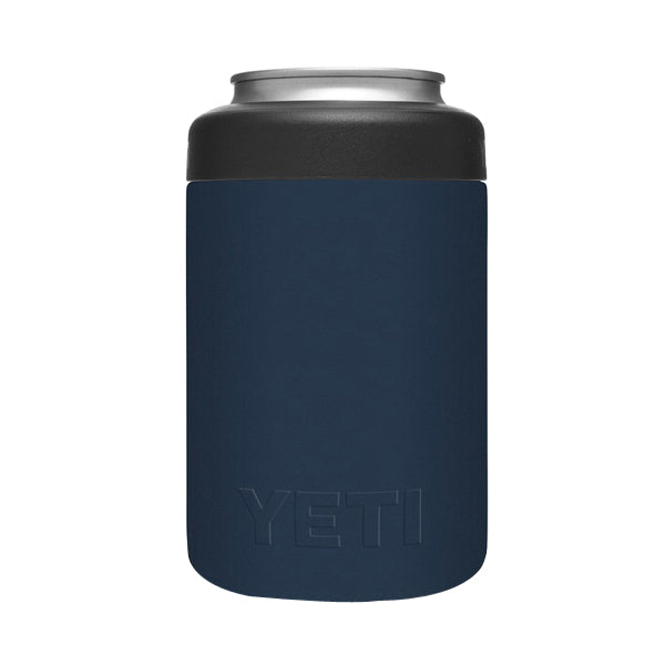 YETI Rambler 21070090061 Colster, 3-1/8 in OD x 4-7/8 in H, 12 oz Can/Bottle Insulator Stainless Steel, Navy