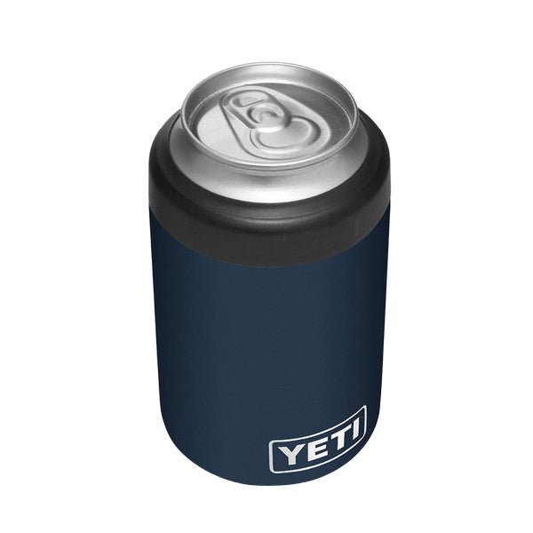 YETI Rambler 21070090061 Colster, 3-1/8 in OD x 4-7/8 in H, 12 oz Can/Bottle Insulator Stainless Steel, Navy