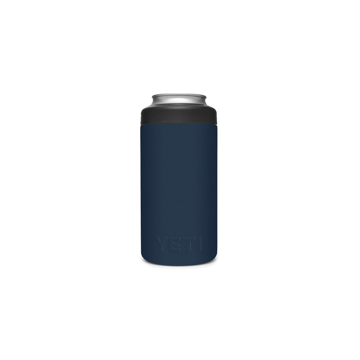 YETI Rambler 21070090049 Colster Tall Can Insulator, 3 in Dia x 6 in H, 16 oz Can/Bottle, Stainless Steel, Navy Blue