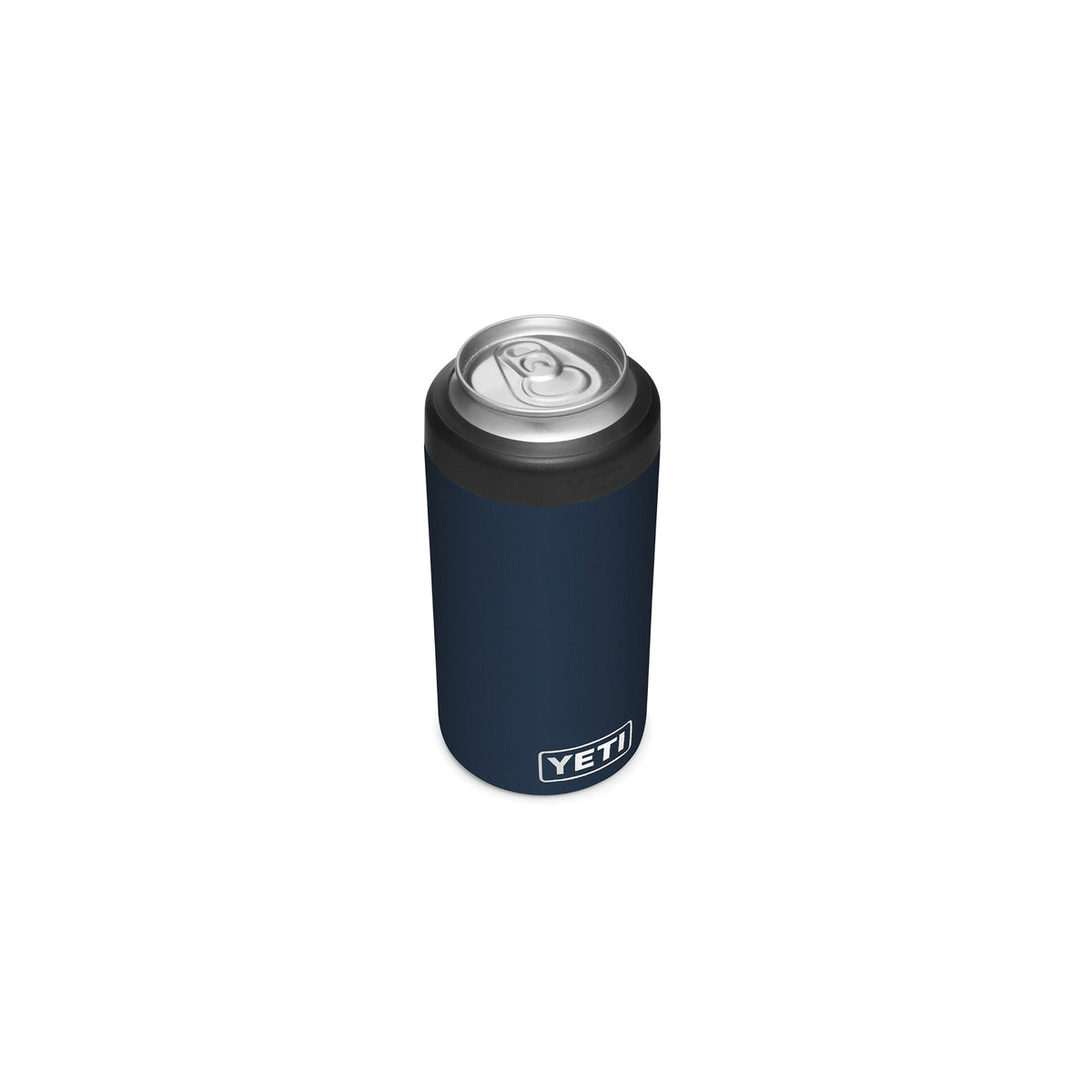 YETI Rambler 21070090049 Colster Tall Can Insulator, 3 in Dia x 6 in H, 16 oz Can/Bottle, Stainless Steel, Navy Blue