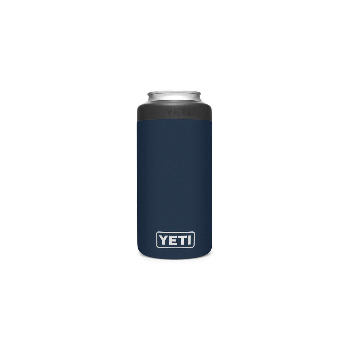 YETI Rambler 21070090049 Colster Tall Can Insulator, 3 in Dia x 6 in H, 16 oz Can/Bottle, Stainless Steel, Navy Blue