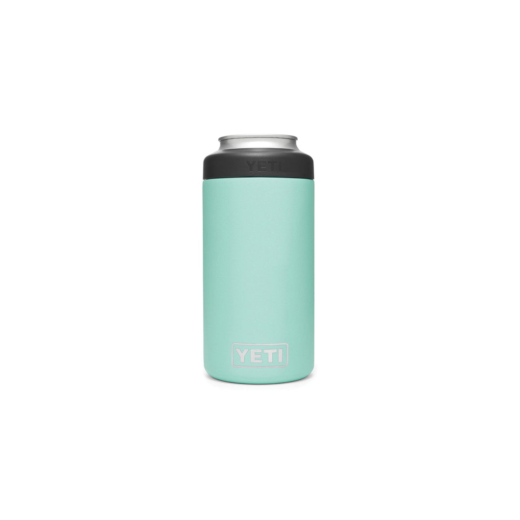 YETI Rambler 21070090050 Colster Tall Can Insulator, 3 in Dia x 6 in H, 16 oz Can/Bottle, Stainless Steel, Seafoam