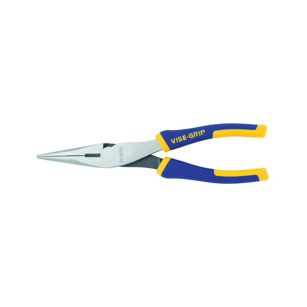 IRWIN 2078218 Nose Plier, Blue/Yellow Handle, ProTouch Grip Handle, 15/16 in W Jaw, 2-5/16 in L Jaw