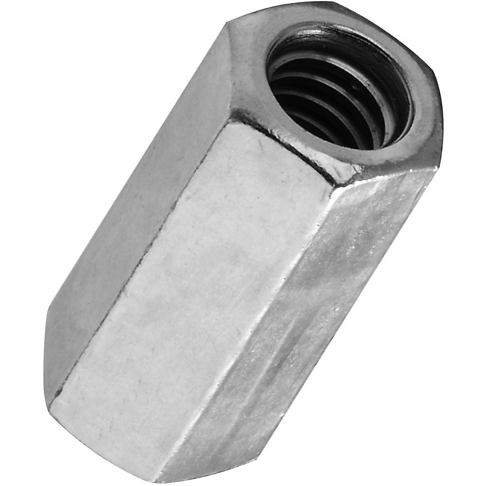 National Hardware 4003BC Series N182-667 Coupler, UNC Coarse Thread, 1/4-20 Thread, Steel, Zinc