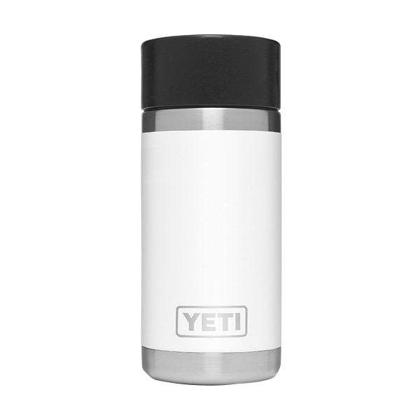 YETI Rambler 21071050009 Vacuum Insulated Bottle with Hotshot Cap, 12 oz Capacity, Stainless Steel, White