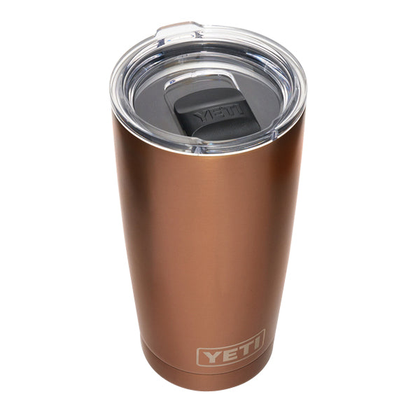 YETI Rambler 21071500283 Tumbler, 20 oz Capacity, MagSlider Lid, Stainless Steel, Insulated, Copper