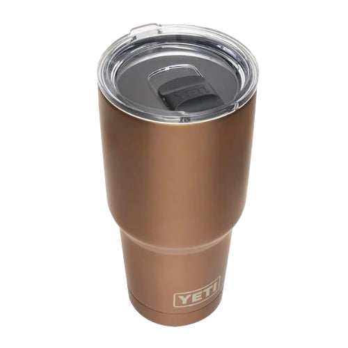 YETI Rambler 21071500284 Tumbler, 30 oz Capacity, Magslider Lid, Stainless Steel, Insulated, Copper