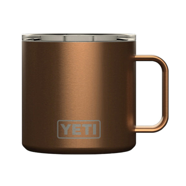 YETI Rambler 21071500289 Mug, Vacuum-Insulated with Standard Lid, 14 oz Capacity, Stainless Steel, Copper