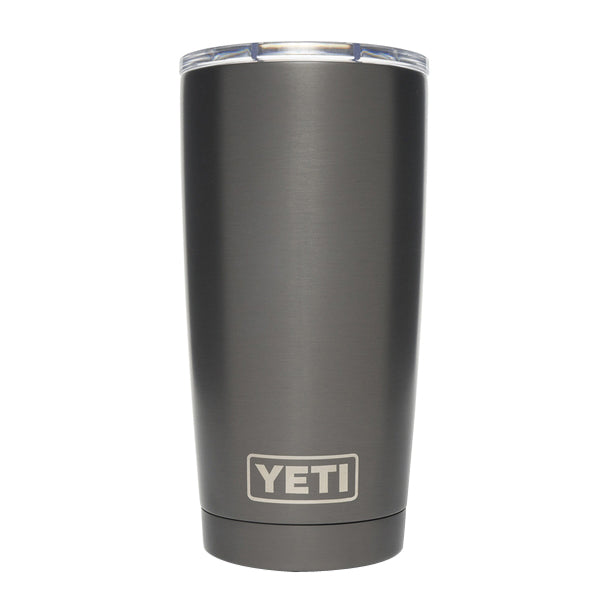 YETI Rambler 21071500703 Tumbler, 20 oz Capacity, MagSlider Lid, Stainless Steel, Insulated, Graphite